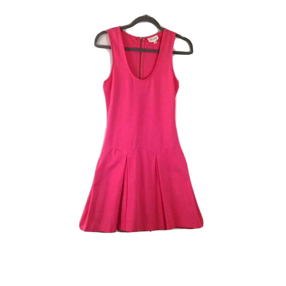 Devlin Pleated Dress Stretchy Tank Dress Medium Weight Fabric Size XS